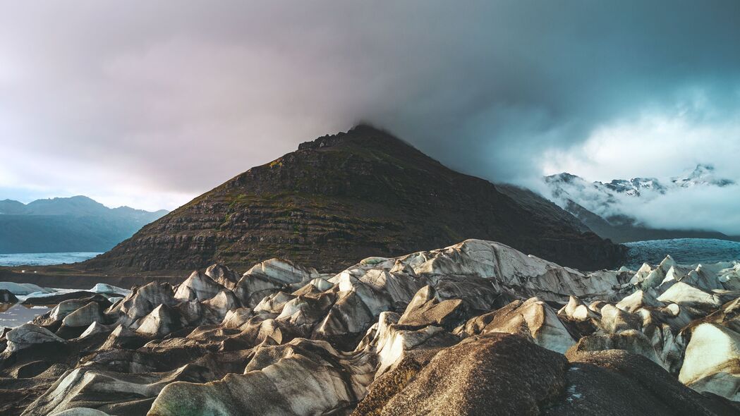 山 冰 冰川 山峰 风景 冰岛 4k壁纸 3840x2160