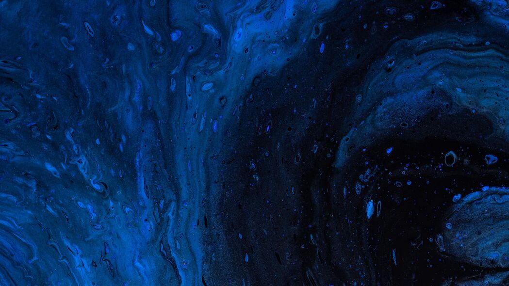 油漆 污渍 蓝色 混合 液体 4k壁纸 3840x2160