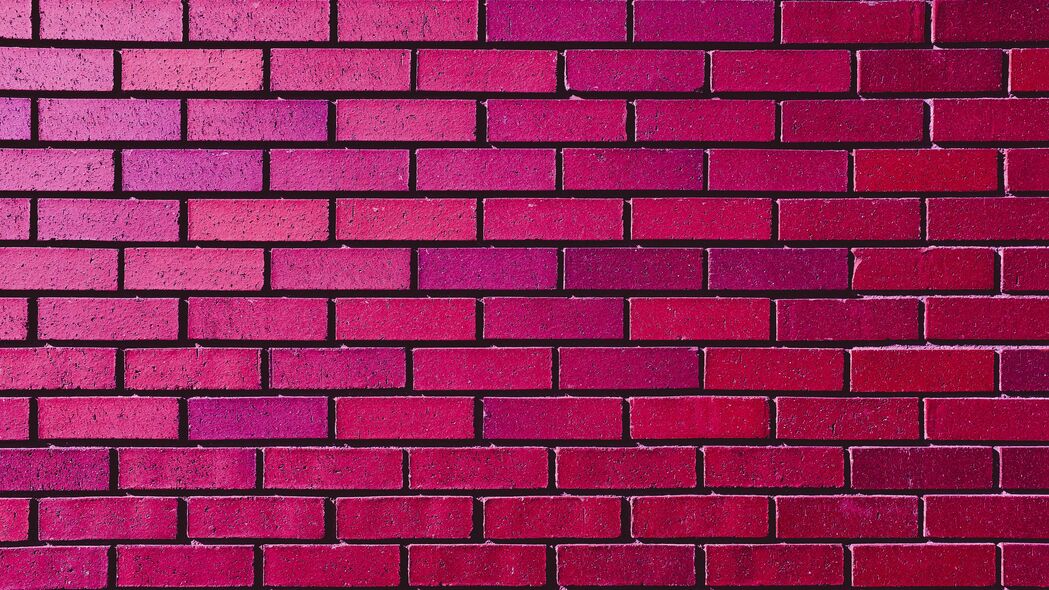 墙 砖 纹理 粉红色 紫色 色调 4k壁纸 3840x2160