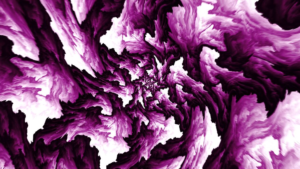 分形 纠结 斑点 抽象 紫色 4k壁纸 3840x2160