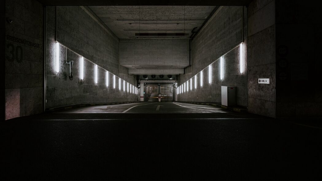 走廊 隧道 黑暗 地堡 地下 4k壁纸 3840x2160