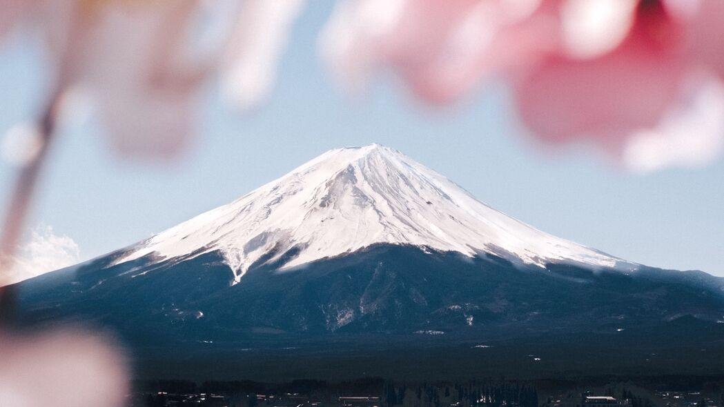 山 火山 顶部 富士 日本 4k壁纸 3840x2160