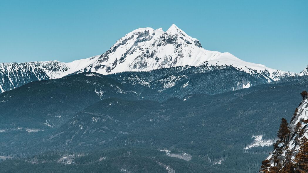 山脉 悬崖 雪 雪 山峰 4k壁纸 3840x2160