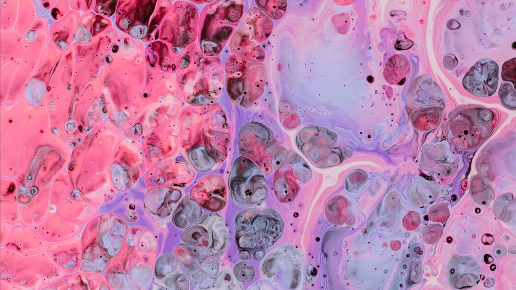 油漆 污渍 粉红色 淡紫色 圆圈 斑点 抽象 多色 4k壁纸 3840x2160
