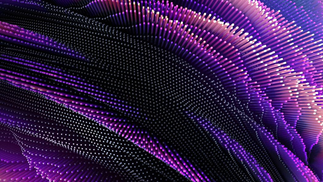 形状 线条 凸起 波浪 淡紫色 4k壁纸 3840x2160