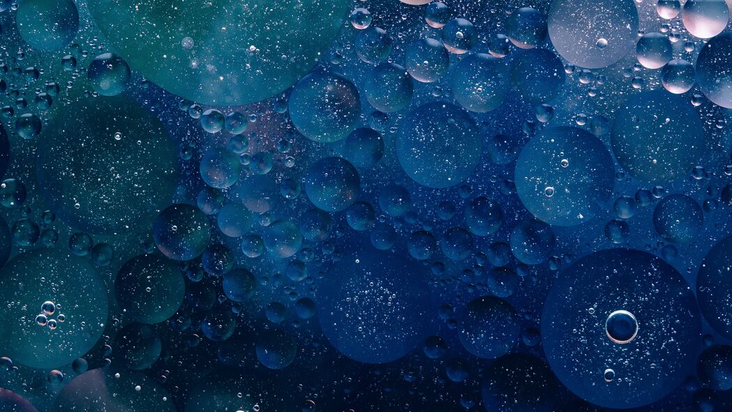 圆形 气泡 蓝色 纹理 4k壁纸 3840x2160