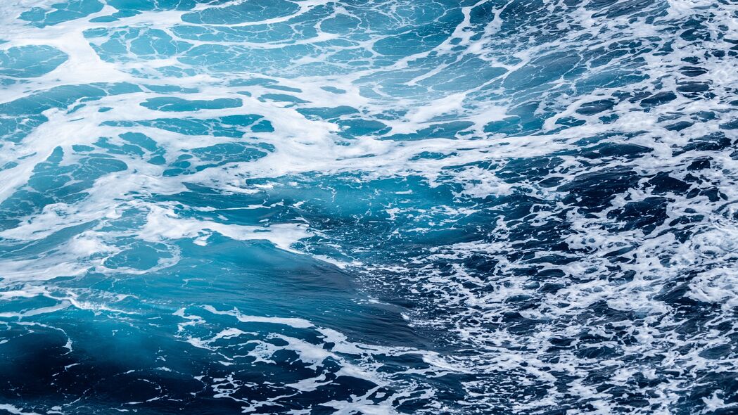 海洋 水 泡沫 波浪 4k壁纸 3840x2160