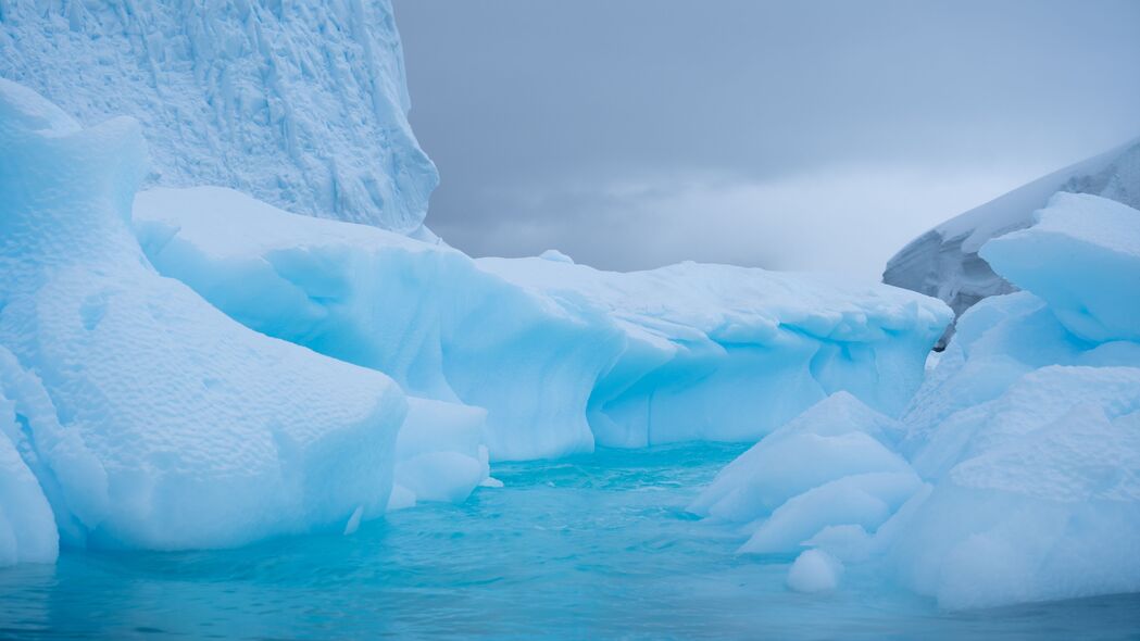 冰川 冰 水 南极 雪 4k壁纸 3840x2160
