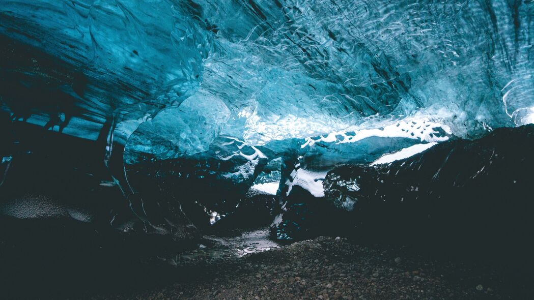 洞穴 冰 冰岛 冰 4k壁纸 3840x2160
