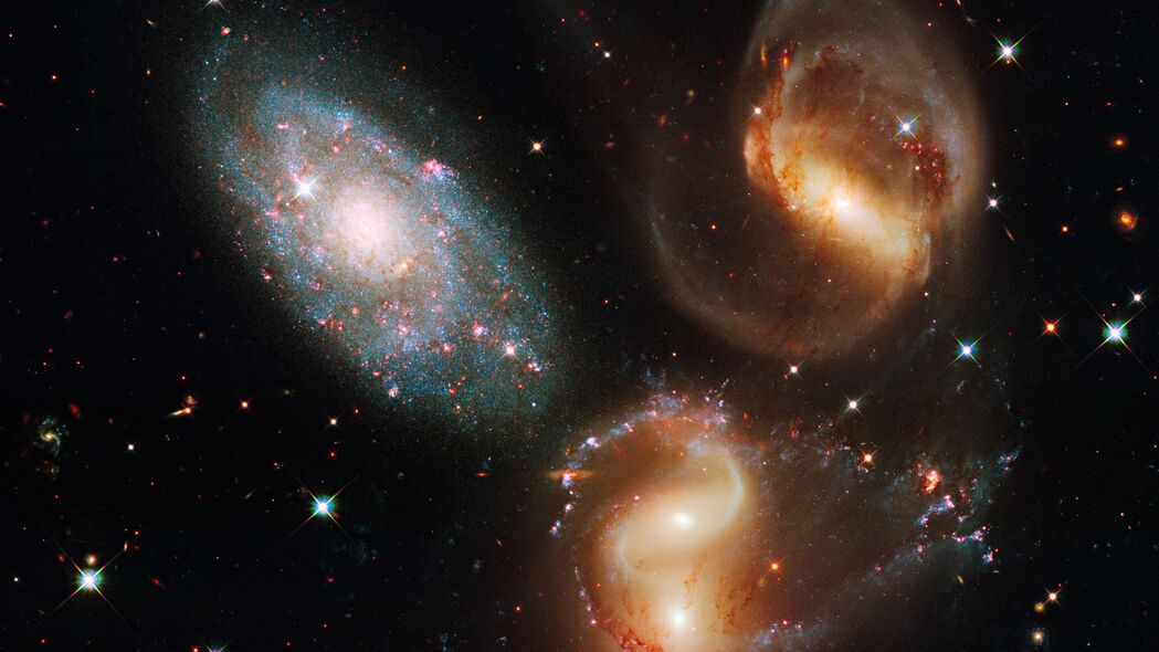 星系 宇宙 螺旋 恒星 星团 望远镜 哈勃 4k壁纸 3840x2160