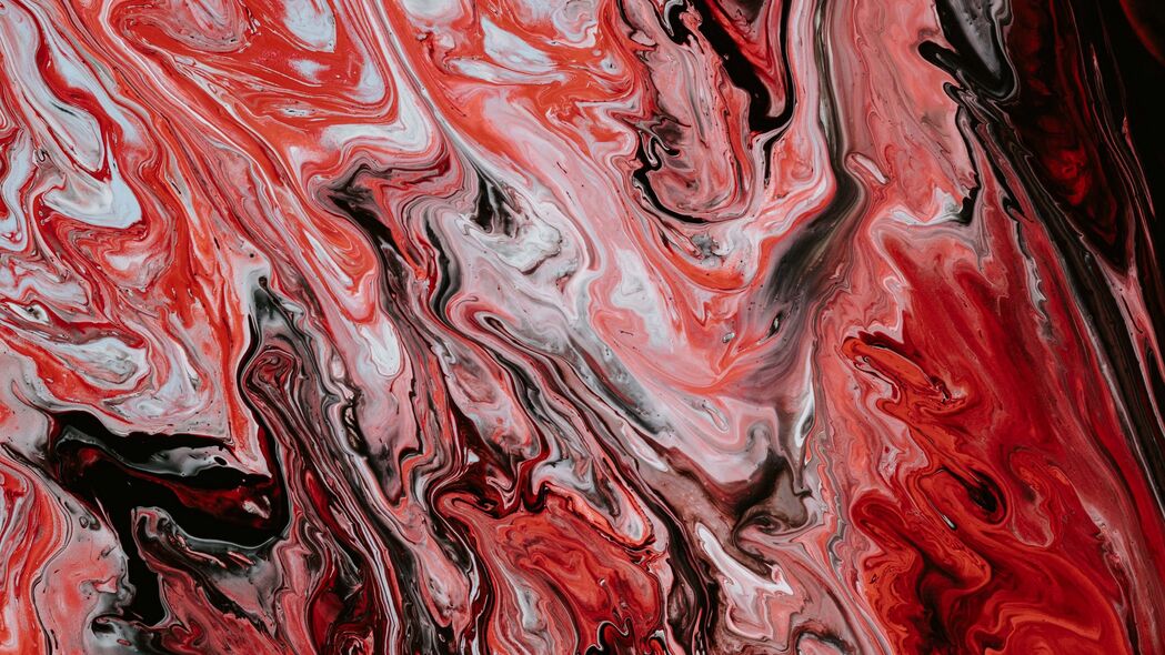 油漆 丙烯酸 污渍 红色 黑色 4k壁纸 3840x2160