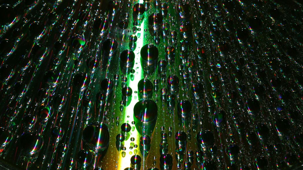 气泡 水滴 水分 宏观 渐变 彩虹 4k壁纸 3840x2160