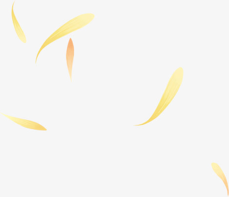 黄色梦幻花纹树叶个性设计