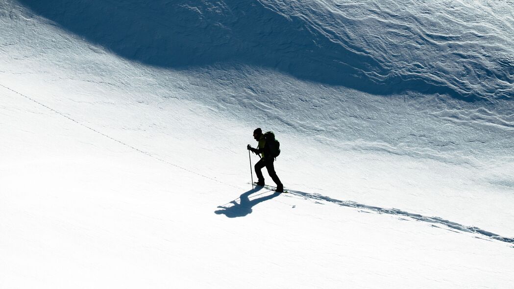 滑雪者 雪 攀登 冬天 运动 4k壁纸 3840x2160