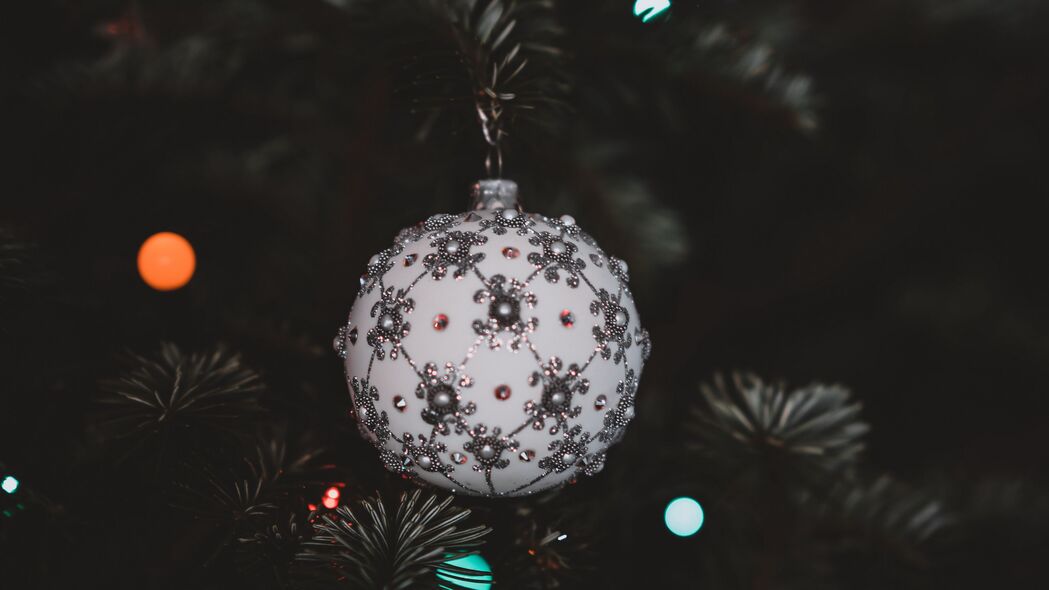 圣诞玩具 圣诞节 新年 球 树 装饰 4k壁纸 3840x2160