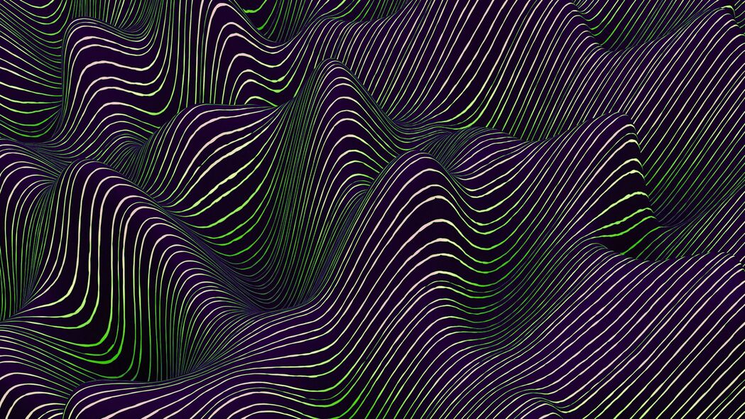 浮雕 波浪 幻觉 形状 条纹 4k壁纸 3840x2160