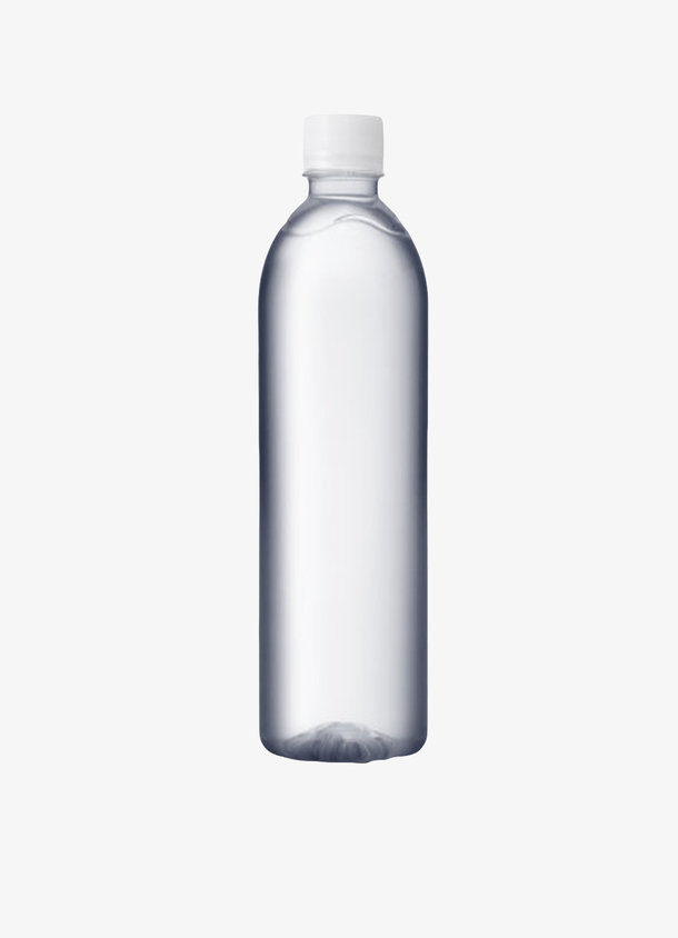 透明解渴白色盖子加长的一瓶饮料