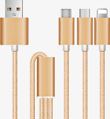 金色奢华数据线USB