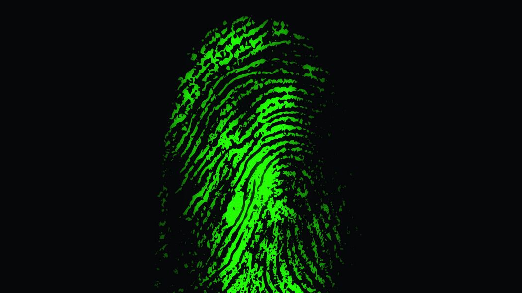 指纹 手指 扫描仪 绿色 痕迹 4k壁纸 3840x2160