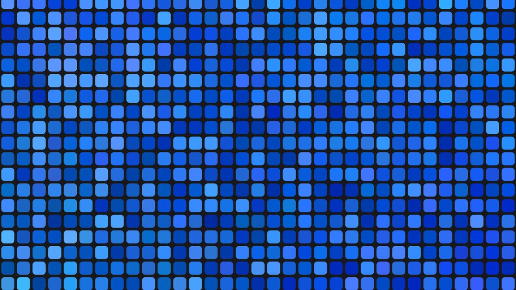 像素 正方形 马赛克 蓝色 渐变 4k壁纸 3840x2160