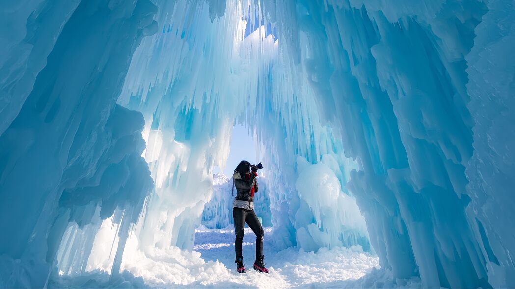 冰城堡 摄影师 冰 冰川 4k壁纸 3840x2160