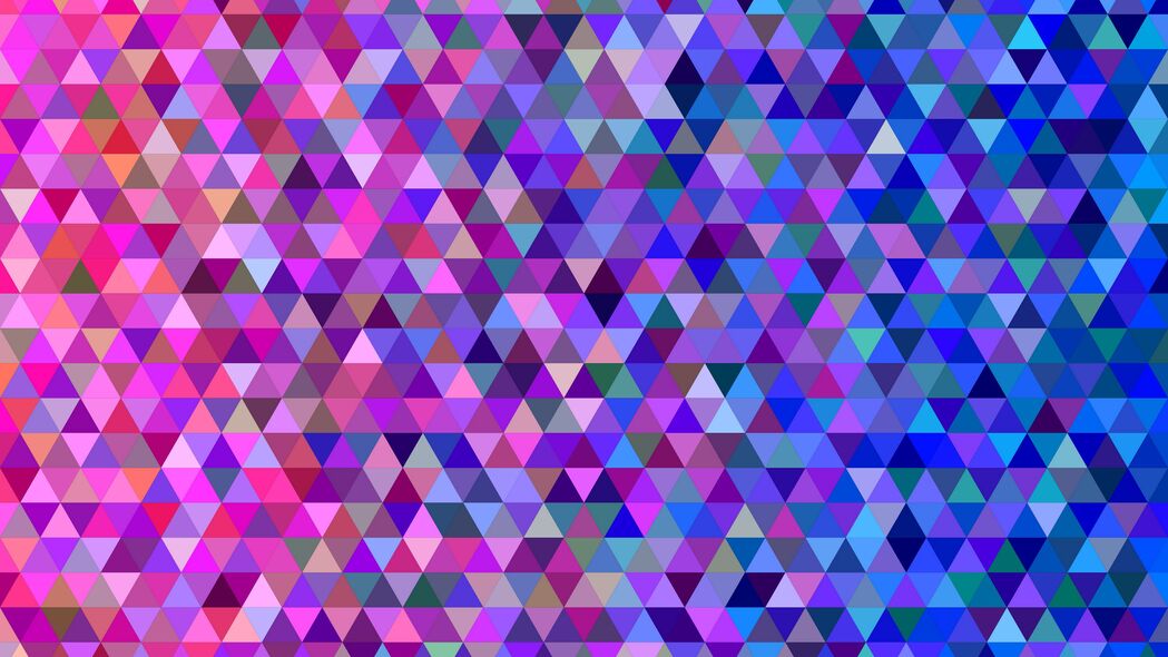马赛克 像素 三角形 渐变 彩色 4k壁纸 3840x2160