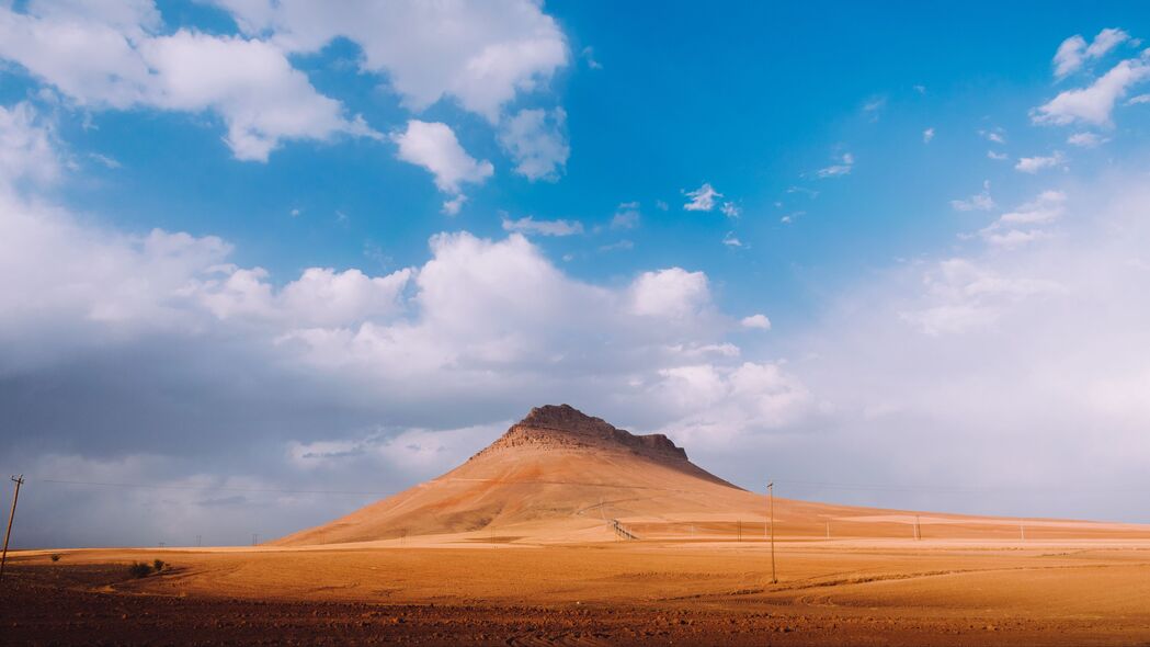 山 沙 沙漠 天空 4k壁纸 3840x2160