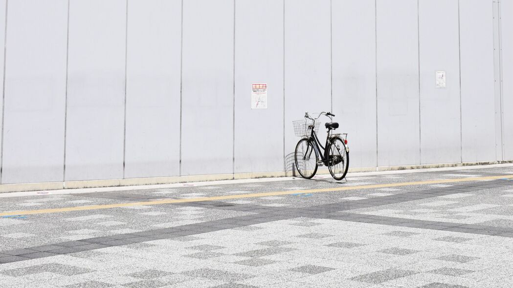 自行车 极简主义 停车 4k壁纸 3840x2160