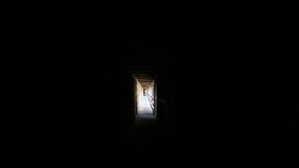 走廊 通道 黑暗 灰暗的 4k壁纸 3840x2160