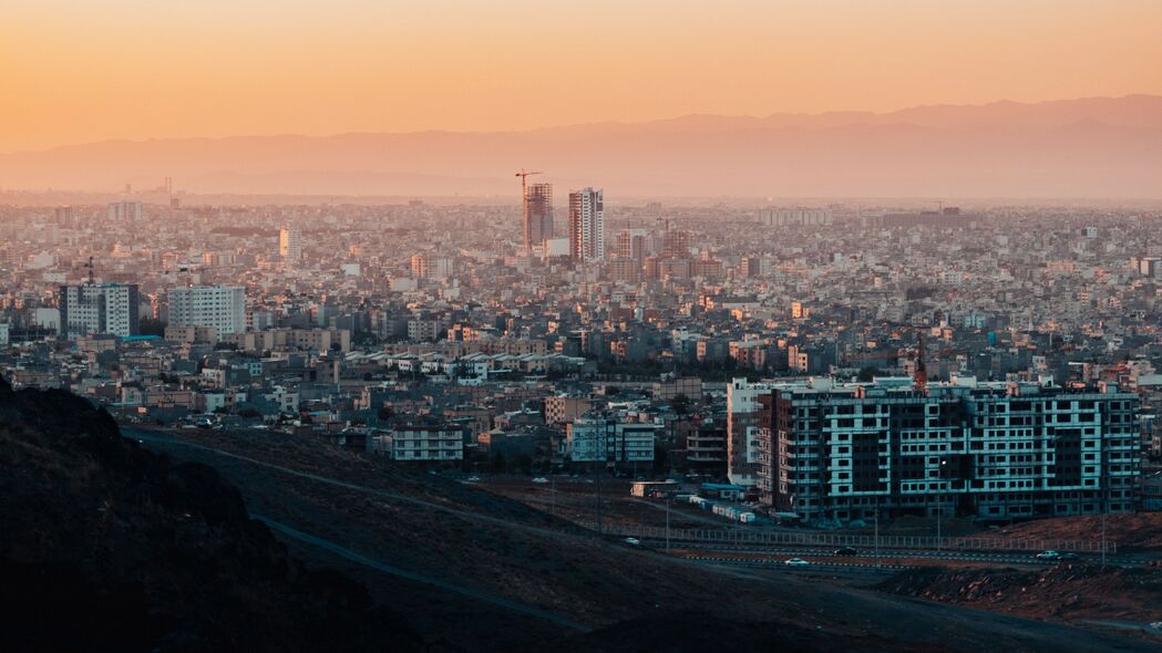 城市 建筑物 日落 mashhad 伊朗 4k壁纸 3840x2160