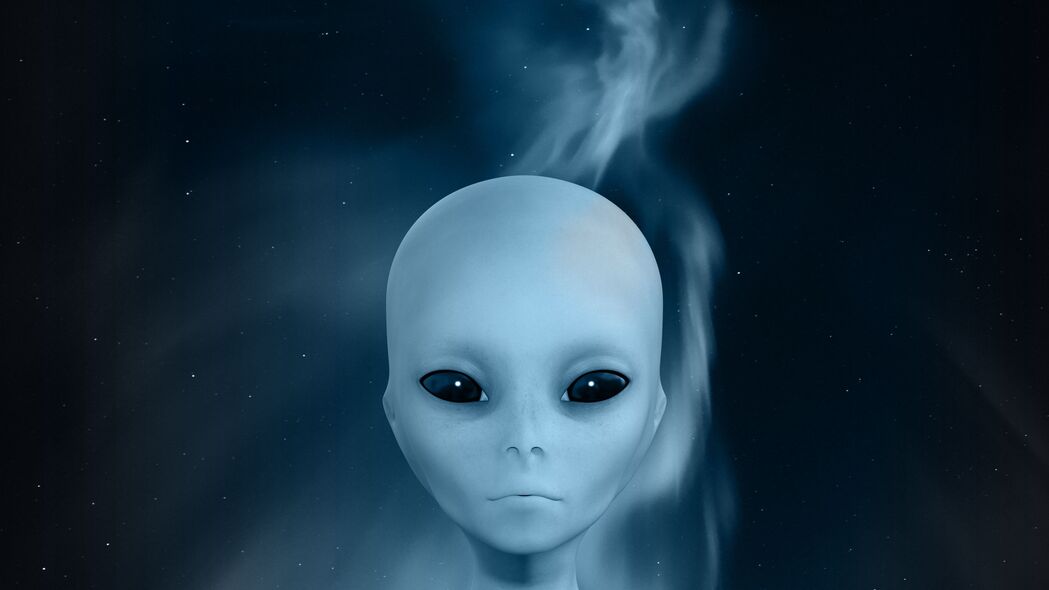 外星人 外星人 脸 烟雾 天空 4k壁纸 3840x2160