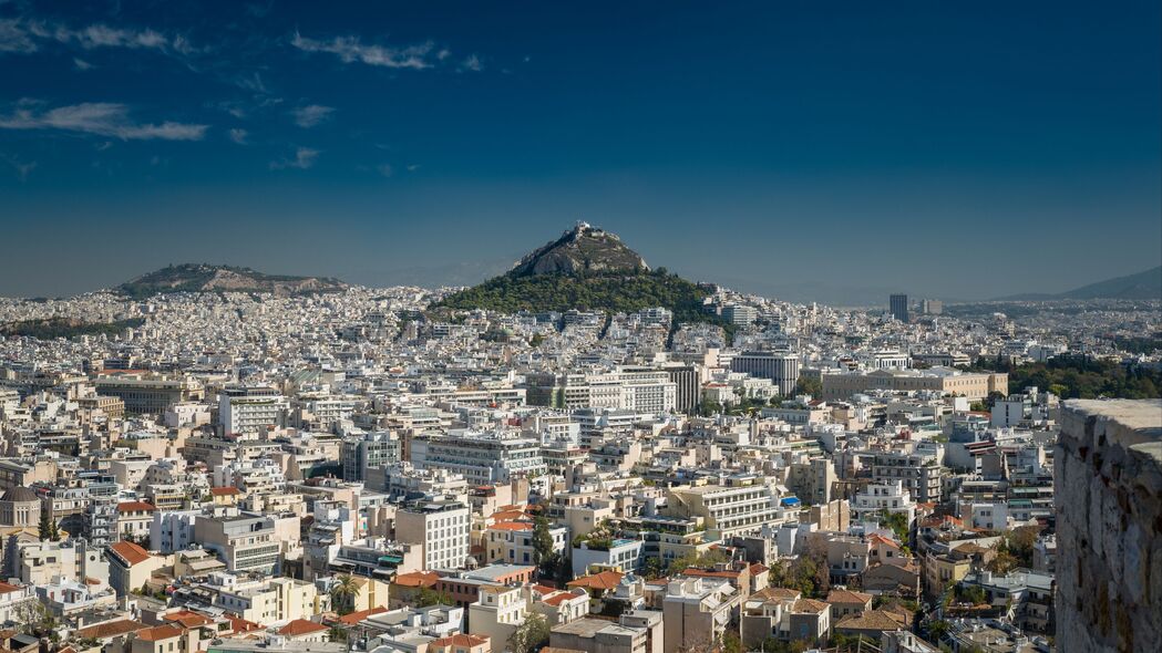城市 从上面看 建筑 雅典 希腊 欧洲 4k壁纸 3840x2160
