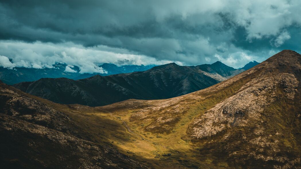 山脉云谷，锚地风情，美国4K高清壁纸，3840x2160超清背景图片下载