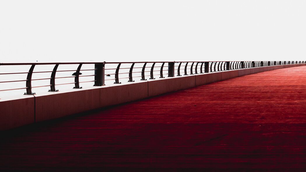大桥 极简主义 栏杆 迪拜 阿联酋 4k壁纸 3840x2160