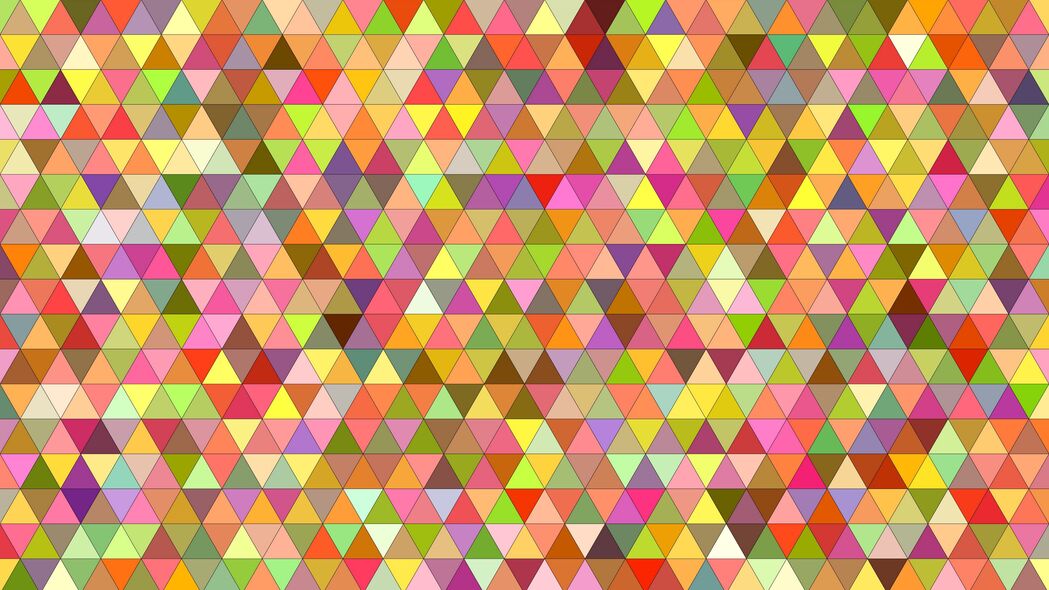 三角形 多色 像素 多色 图形 4k壁纸 3840x2160