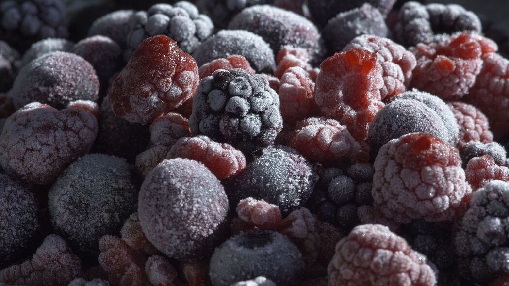 浆果 冷冻 树莓 黑莓 蓝莓 4k壁纸 3840x2160