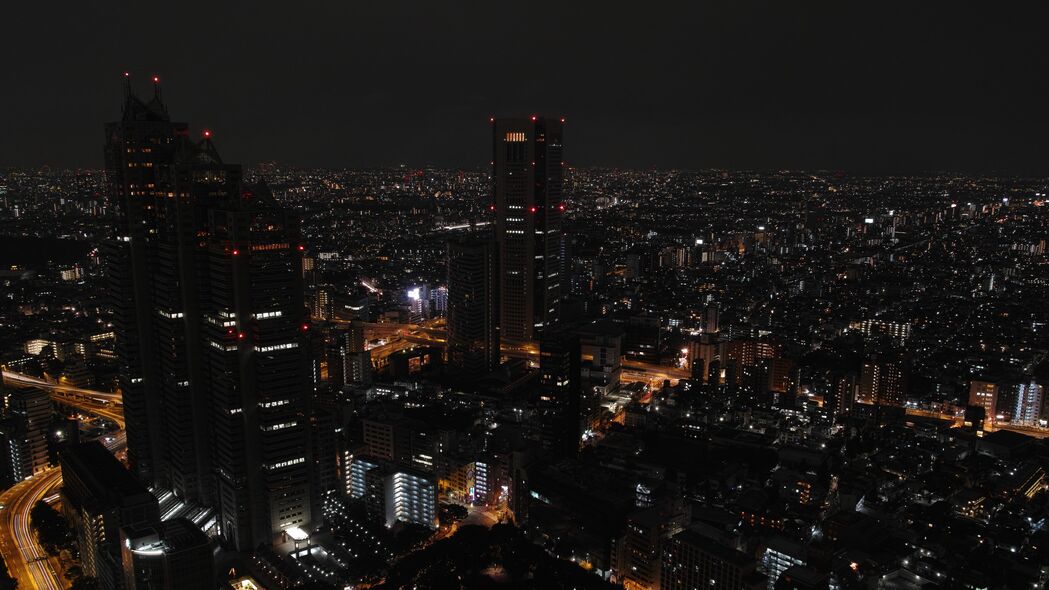 夜城摩天盛宴，领略东京之夜，超清4K壁纸，3840x2160高清下载