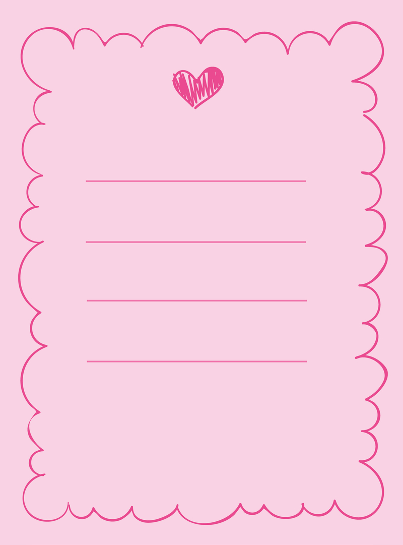 粉色可爱儿童文本笔记本信纸矢量背景