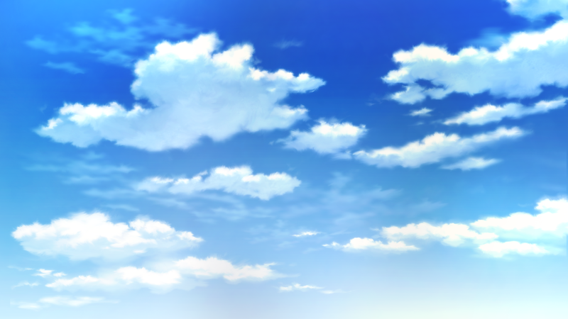 云彩蓝色天空动漫背景