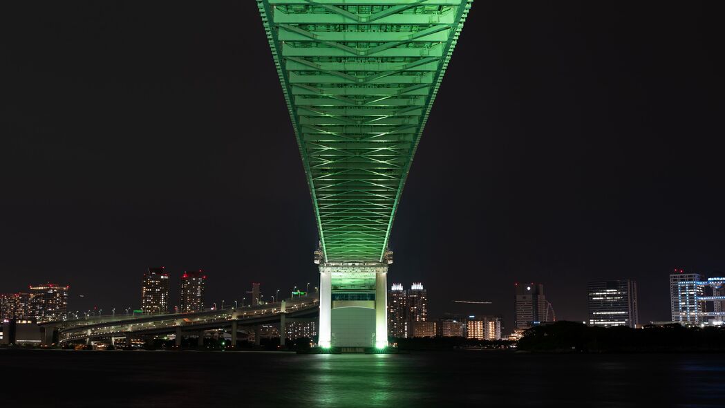 桥 夜城 东京 日本 4k壁纸 3840x2160