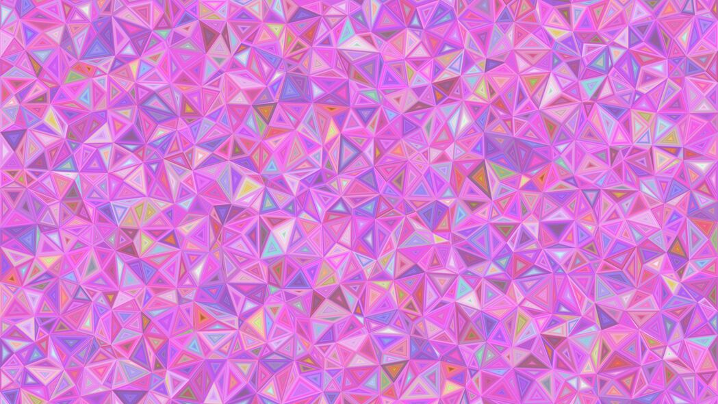 马赛克 三角形 粉红色 混乱的 4k壁纸 3840x2160