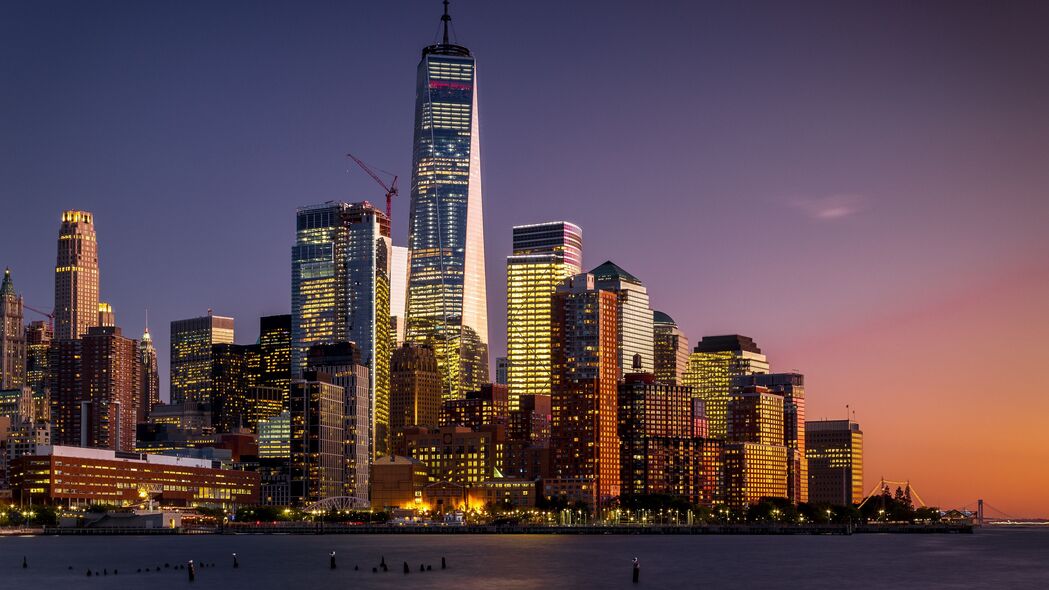 曼哈顿 纽约 美国 摩天大楼 4k壁纸 3840x2160