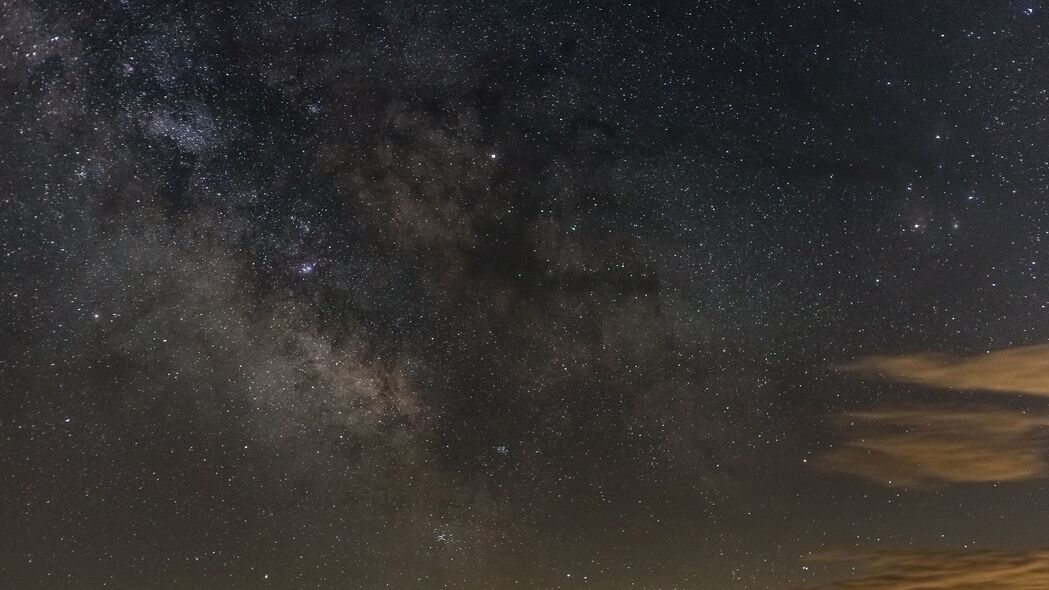 星空 银河系 天空 夜晚 棕色 4k壁纸 3840x2160