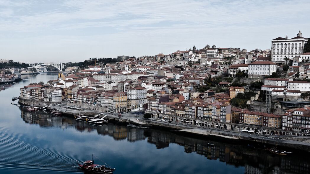 葡萄牙 港口 海岸 建筑 4k壁纸 3840x2160
