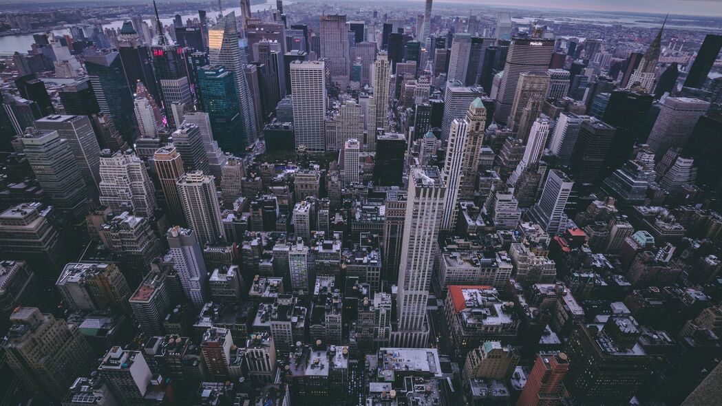 纽约 美国 摩天大楼 俯视 4k壁纸 3840x2160
