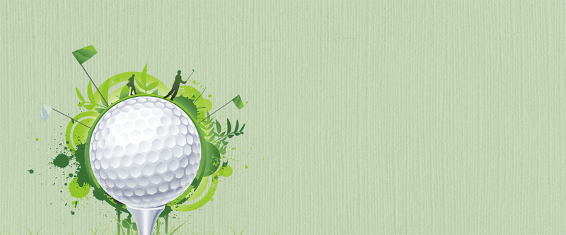 高尔夫健身运动绿色banner