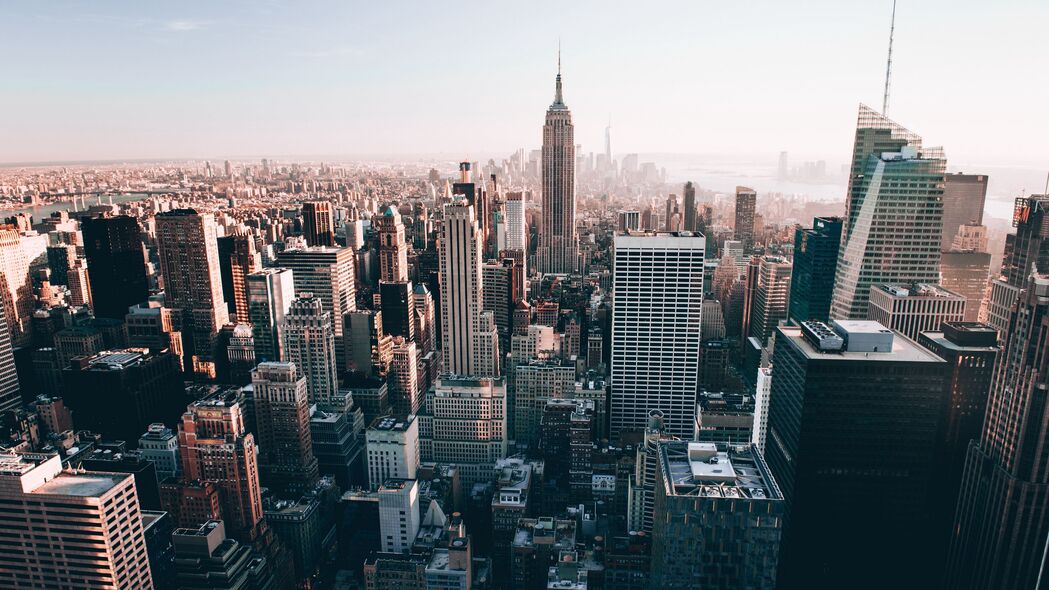 纽约 美国 摩天大楼 俯视 4k壁纸 3840x2160