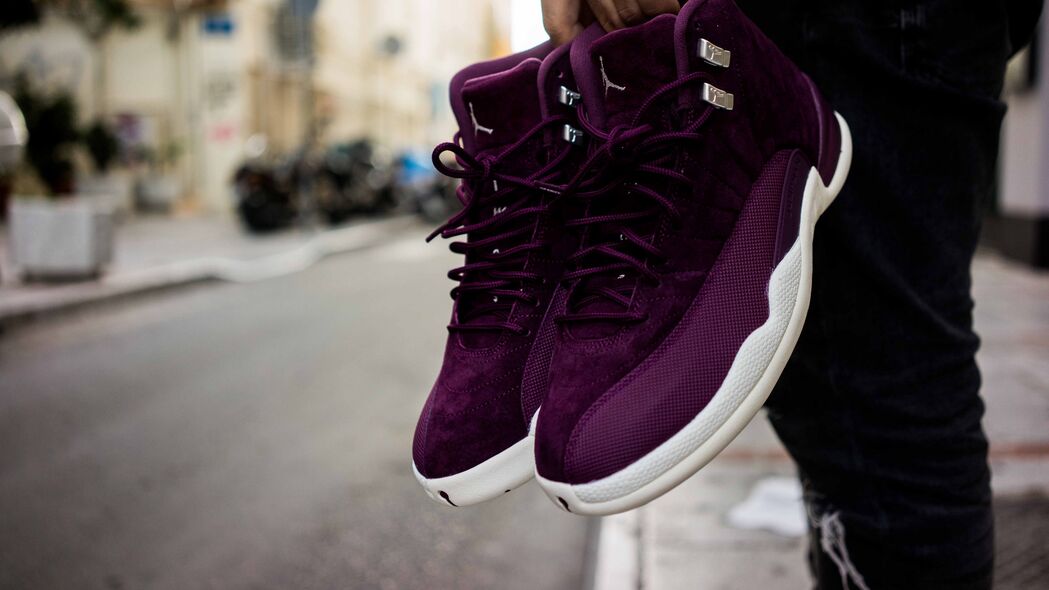 运动鞋 紫色 运动 4k壁纸 3840x2160