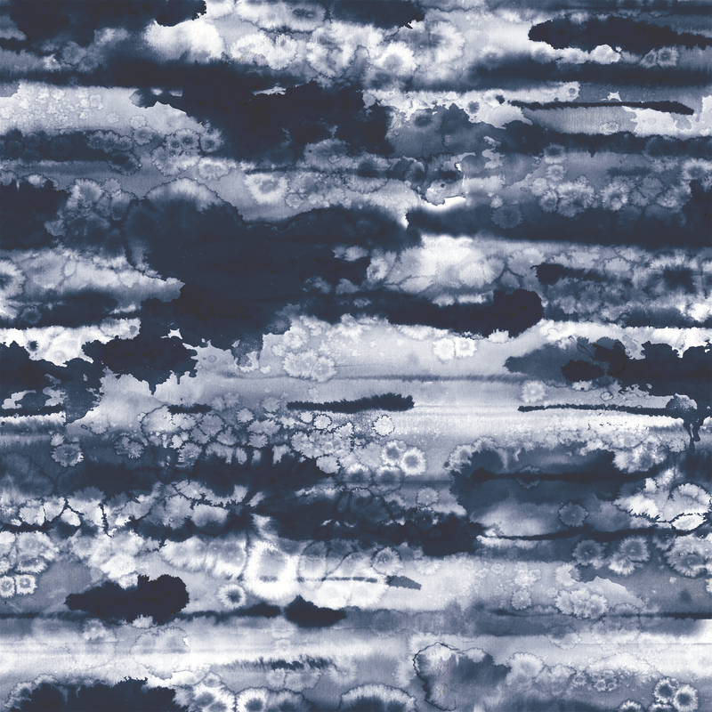 水墨扎染渲染云纹图