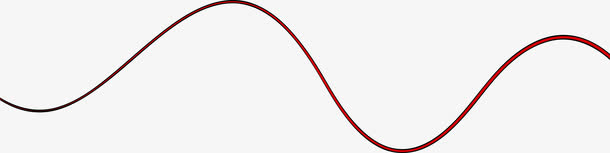 红色波动曲线素材